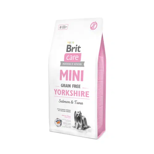 brit care mini grain free yorkshire begrūdis šunų maistas