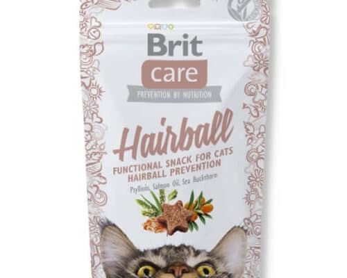 brit care cat snack hairball skanėstai katėms 50gr