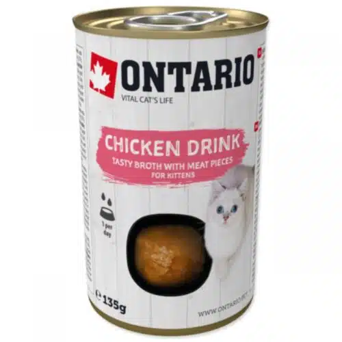 ONTARIO Kitten Chicken drink konservai - sriuba kačiukams su vištiena 135g